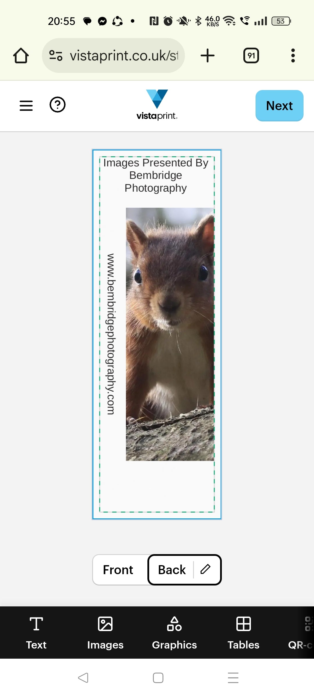 Photo Images On Bookmarks