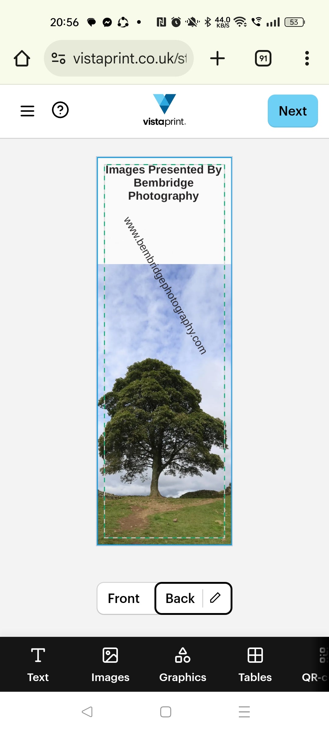Photo Images On Bookmarks