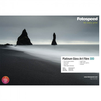 Fotospeed Platinum Gloss Art Fibre 300 Printable Photo Paper Blank