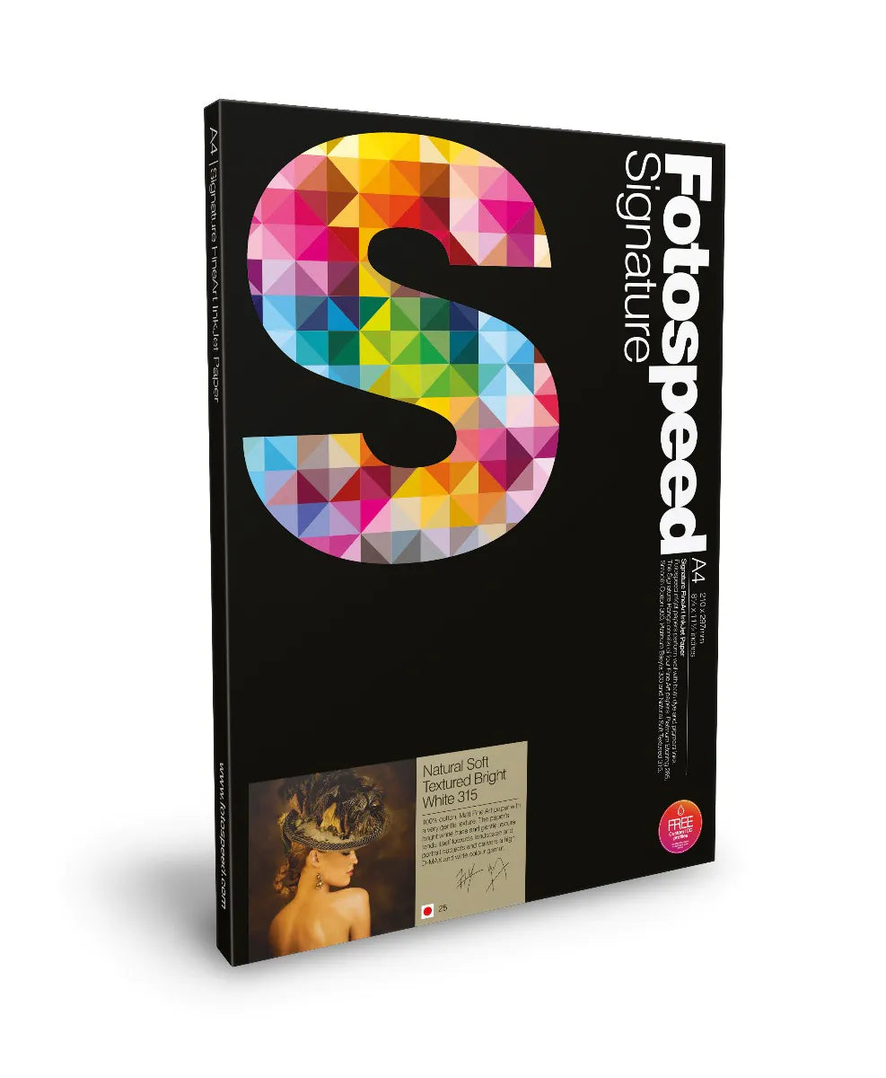 Fotospeed Natural Soft Textured Bright White 315 Printable Photo Paper Blank