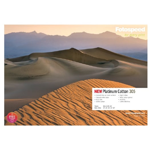 Fotospeed Platinum Cotton 305 Printable Photo Paper Blank