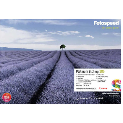 Fotospeed Platinum Etching 285 Printable Photo Paper Blank