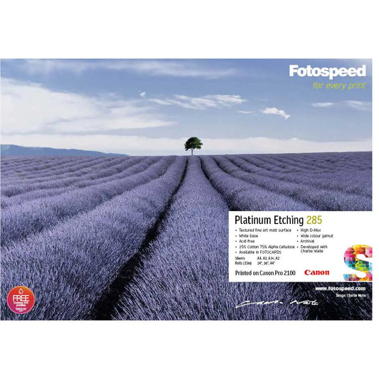 Fotospeed Platinum Etching 285 Printable Photo Paper Blank